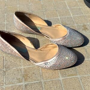 Betsey Johnson sparkly JANE flats // 7